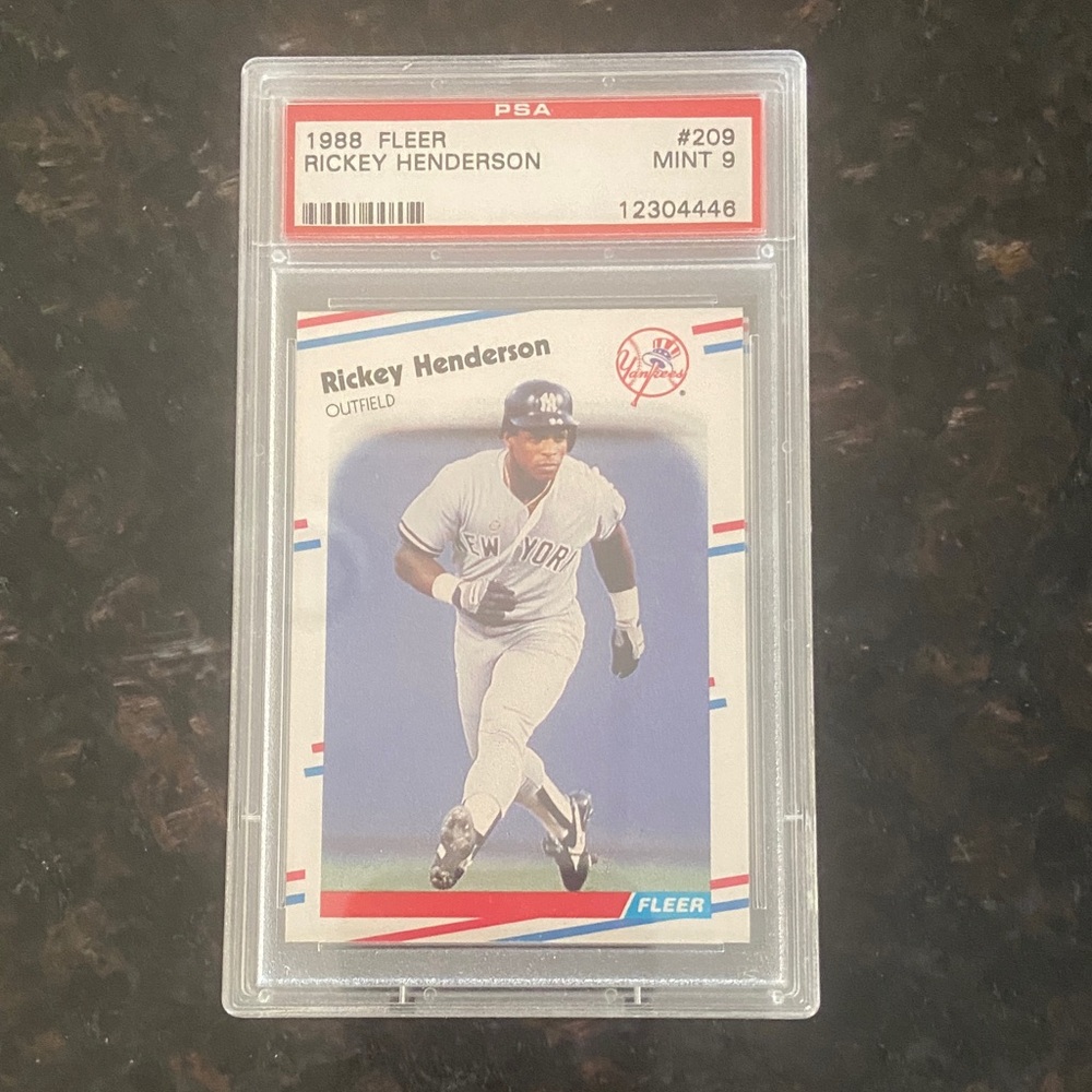 1988 Fleer Rickey Henderson Baseball Card